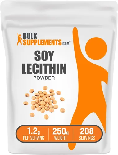 Vista 8 de BulkSupplements. com - Lecitina de soja en polvo, suplemento nutricional, grado alimenticio, sin gluten, 0.04 oz por porción, 17.64 oz (1,1 libras)