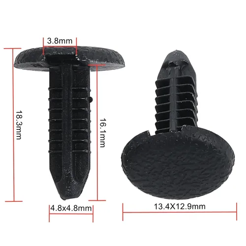 Vista 2 de AC PERFORMANCE 20 unids recortar panel clip escudo clip remache 0.197 in