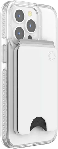 Vista 2 de PopSockets - Cartera de teléfono para MagSafe, tarjetero con agarre, color blanco