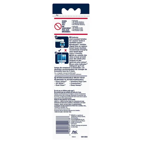 Vista 3 de Oral-B Precision Clean - Juego de 2 cabezales de cepillo de dientes eléctrico Oral-B