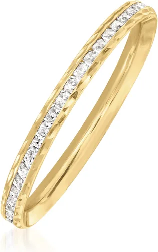 Vista 3 de Ross-Simons Anillo de eternidad con circonita cúbica de 0,70 qt en oro amarillo de 14 quilates