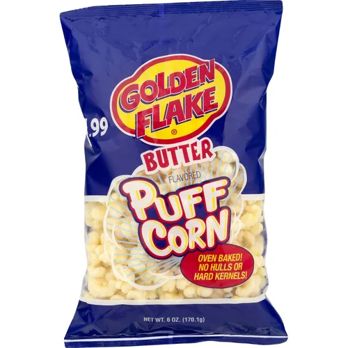 Vista 5 de Golden Flake Mantequilla de maíz de hojaldre, bolsas de 6 onzas (paquete de 4)