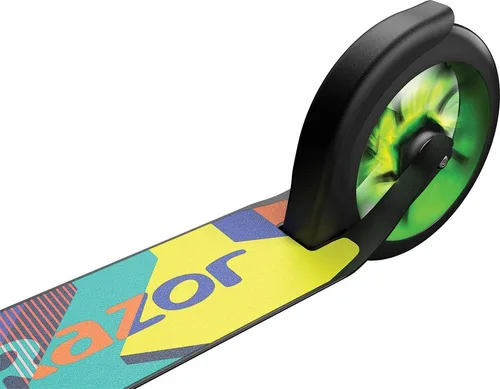 Vista 9 de Razor A5 Lux Kick Scooter for Kids Ages 8+ - 8" Urethane Wheels, Aluminum Frame, Anodized Finish Featuring Bold Colors and Graphics, for Riders up