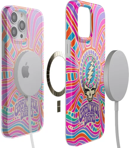 Vista 2 de Casely Funda para iPhone 13 Pro Max Arte del caos Cráneo Grateful Dead Compatible con MagSafe Diseño clásico ultra delgado