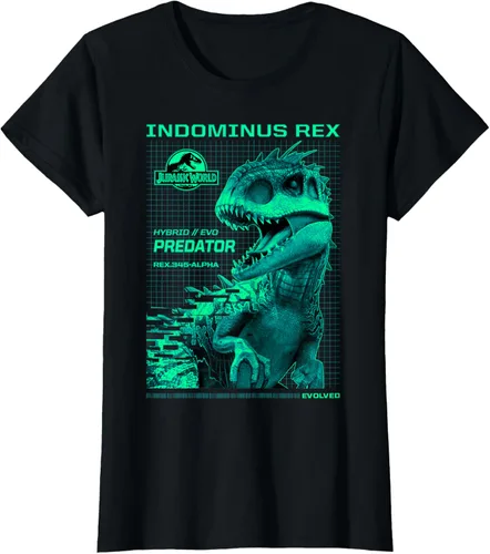 Vista 49 de Jurassic World Indominus Rex Hybrid Predator T-Shirt Small Negro