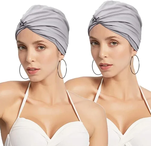 Vista 13 de Gorro de natación de elastano para verano, no impermeable, antideslizante, elástico, para piscina, gimnasio, deportes acuáticos subacuáticos