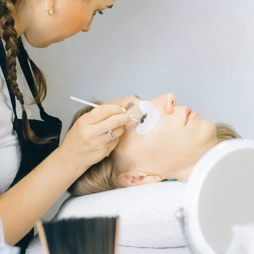 Vista 4 de DonLeeving Juego de 12 cepillos de limpieza de pestañas para extensión de pestañas, extensiones de lavado, cepillos de champú para pestañas
