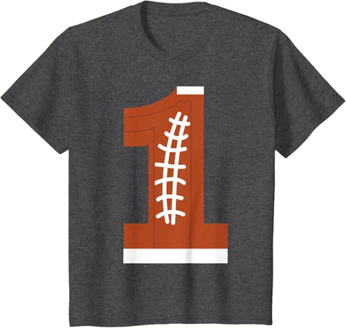 Vista 31 de 1st Birthday Football Ball Boys Camiseta de regalo de 1 año Negro