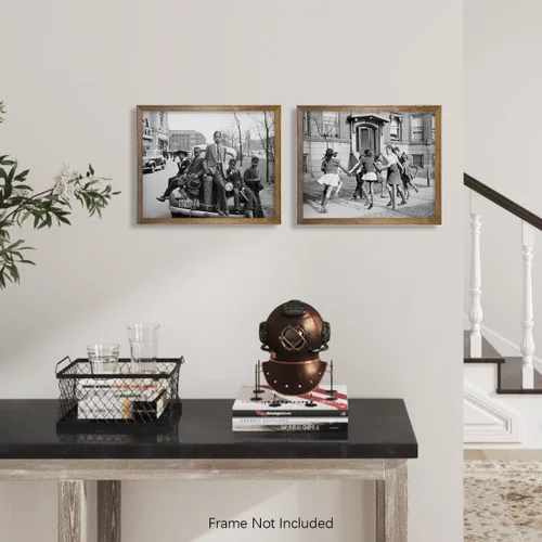 Vista 4 de Arte de pared con fotos afroamericanas vintage - Regalos para el Mes de la Historia Negra, Día de MLK - Impresiones de imágenes retro para maestros