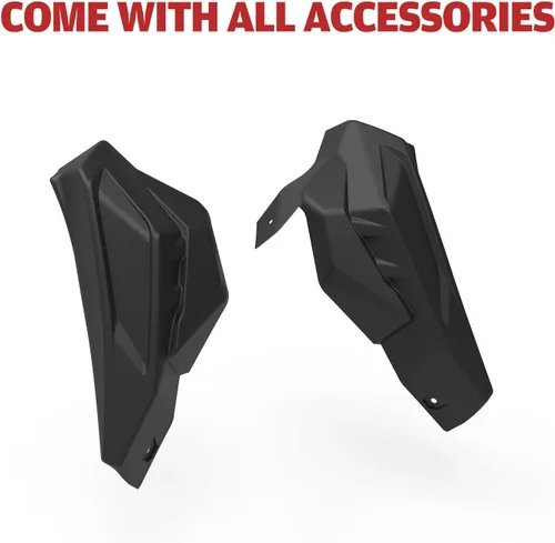 Vista 7 de HAKA TOUGH Cubierta de plástico con moldura de jaula trasera para Can Am Maverick X3 / X3 Max 2017-2022, accesorios de placa de protección de pilar