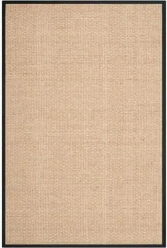 Vista 106 de SAFAVIEH Natural Fiber Collection NF114A - Alfombra de pasillo de hierba marina con patrón de tejido de cesta y borde, de 2 pies 6 pulgadas x 16