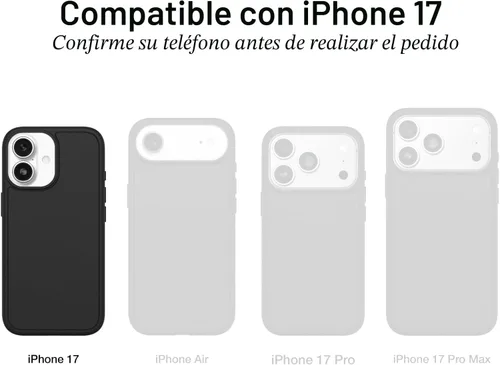 Vista 2 de OtterBox Funda Transparente para iPhone 17 Defender Series Pro XT - Azul Bebé Transparente - Funda para iPhone Resistente, Robusta y Duradera, Se