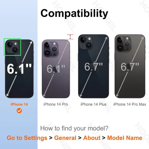 Vista 242 de HOOMIL Funda para iPhone 7 Plus/iPhone 8 Plus de 5.5 Pulgadas, sin amarillamiento, protección contra caídas, cubierta trasera dura transparente