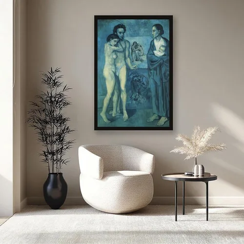Vista 8 de La Vie. Life 1903 by Pablo Picasso Posters Prints Canvas Deco Paintings Vintage Wall Art For Offices Living Rooms And Bedrooms Hanging Frame 8" L X