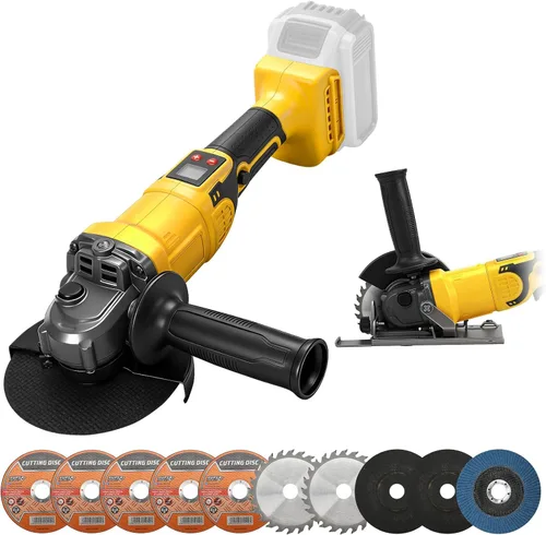 Vista 10 de Amoladora angular inalámbrica 2 en 1 y sierra circular para batería Milwaukee M18 de 18 V (solo herramienta), 4-1/2 pulgadas a 5 pulgadas, cabezal
