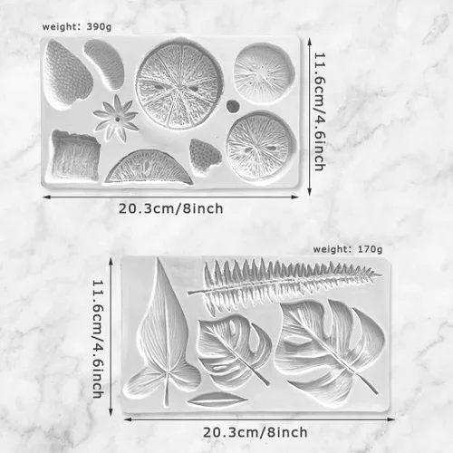 Vista 6 de Rolin Roly Moldes de silicona para pasteles de fondant, molde de silicona 3D para dulces, tortuga, hoja, moldes reutilizables, proyectos