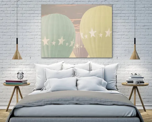 Vista 2 de Jaxson Rea "Vintage Nursery Ballons Gallery Wrapped Canvas by Ashley Davis, 15" x 10
