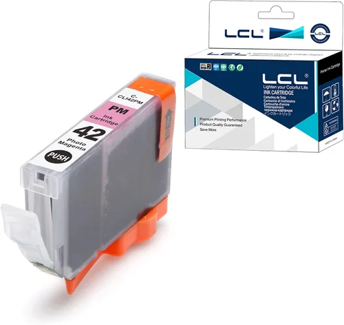 Vista 10 de LCL Cartucho de tinta de repuesto compatible para Canon CLI42 CLI-42 BK CLI-42BK 6384B002 Pro-100 Pro-100S (paquete de 1 negro)