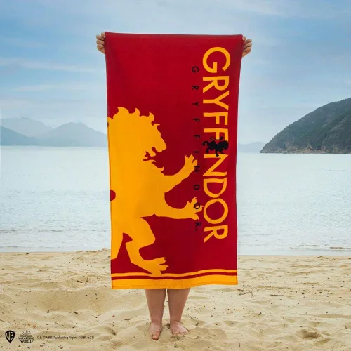 Vista 2 de Cinereplicas Harry Potter - Beach Towel Slytherin/Gryffindor/Hufflepuff/Ravenclaw - Official License