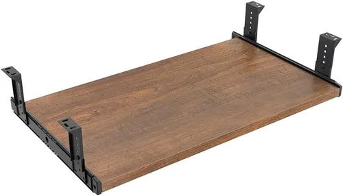 Vista 8 de FRMSAET Accesorios para Muebles Productos de Oficina Conjuntos de Hardware 20/24/30 pulgadas Bandeja para Teclado Soporte de Madera para Debajo