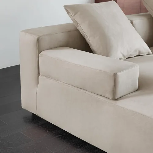 Vista 5 de [Usado] Acanva Marino - Sofá seccional en forma de L con diván, color crema