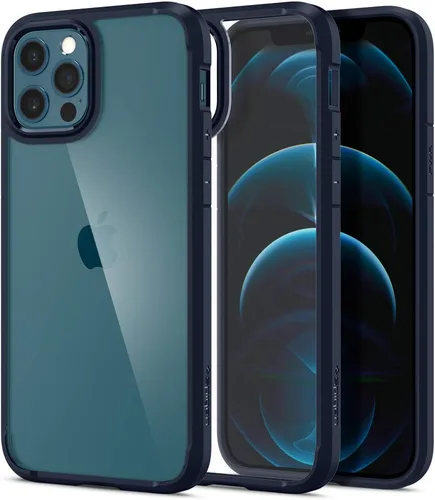 Vista 88 de Spigen Funda para iPhone 12 Mini, ultra híbrida, sin anillo magnético, antiamarilleo, transparente