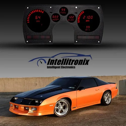 Vista 3 de Intellitronix Corp. 1982-1990 Camaro LED Digital Dash Panel de reemplazo (azul) DP4003B