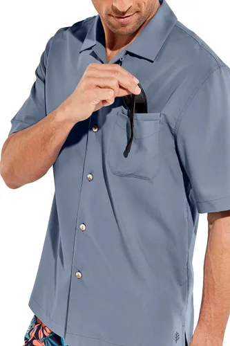 Vista 2 de Coolibar UPF 50+ Safari Camp Camisa para hombre, protección solar