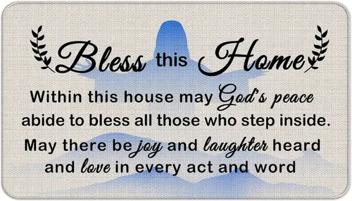 Vista 21 de Little Fingers No Shoes Alfombra decorativa para interiores y exteriores, nuevo tapete para puerta delantera de casa 43 x 76 cm para entrada