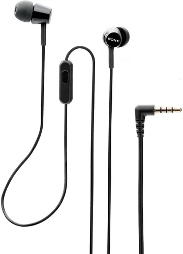 Vista 5 de Sony MDREX155AP Auriculares intrauditivos / auriculares con micrófono para llamadas telefónicas, negro (MDR-EX155AP / B) Integrated Mic and