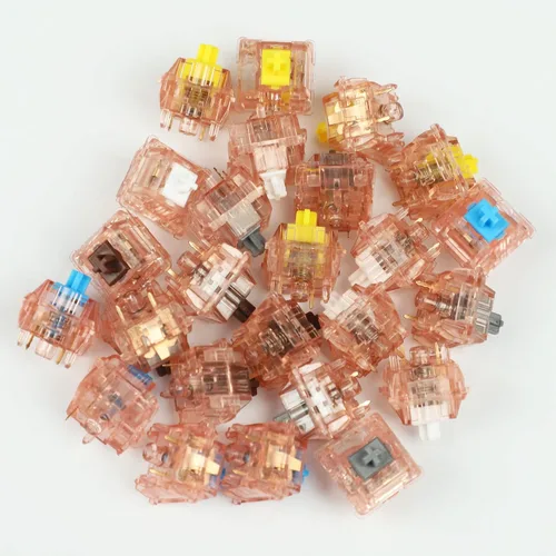 Vista 6 de 35 interruptores de vástago SMD RGB Mx de 5 pines para teclado mecánico (azul chocolate)