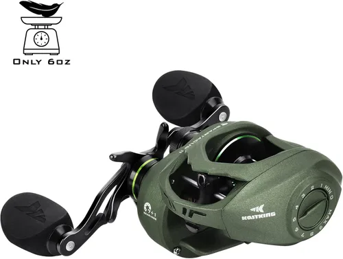 Vista 2 de KastKing Spartacus II Baitcasting Fishing Reel, 6oz Ultralight Baitcaster Reel, Super Smooth with 17.6 LB Carbon Fiber Drag, 7.2:1 Gear Ratio, 39mm