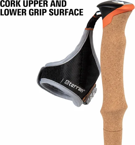 Vista 10 de Terrain Alpha Vertex Carbon - Bastones de trekking, bastones para caminar y senderismo, Canyon Sunset