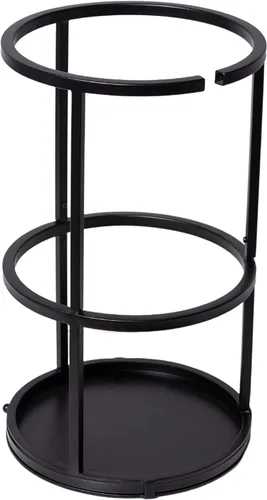 Vista 9 de BIRDROCK HOME Soporte circular para paraguas con bandeja de goteo extraíble - Soporte para sombrillas - Entrada - Organizador decorativo de metal
