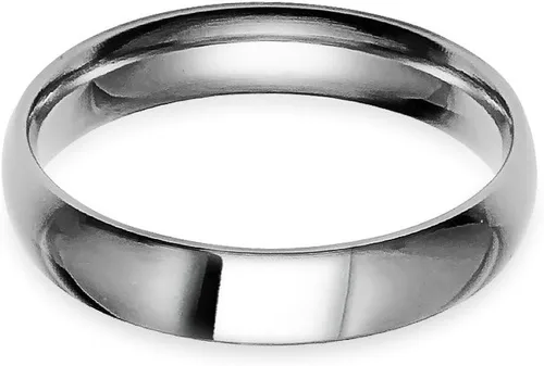 Vista 2 de SILVERLINE JEWELRY Anillo de boda clásico de acero inoxidable de 0.157 in de ajuste cómodo disponible en tamaños 5-14