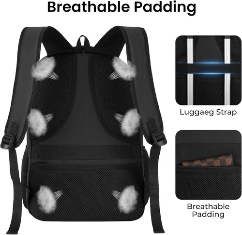 Vista 6 de BIKROD P24 Mochila para portátil de 15.6 pulgadas, Negro, 15,6 pulg.