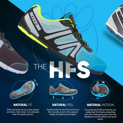 Vista 3 de Xero Shoes HFS - Tenis de fitness para hombre, ligeros, inspirados en la sensación de ir descalzo, minimalistas Tenis Zero Drop