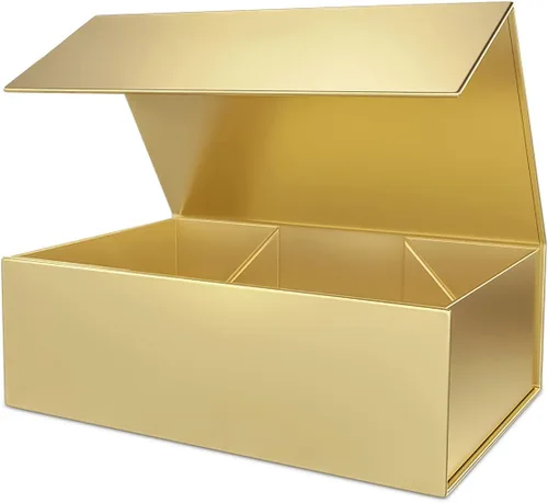 Vista 26 de Caja de regalo negra de 10" x 6" x 3" con tapa de cierre magnético, caja de regalo para regalos, cajas de regalo de dama de honor, caja bonita, caja