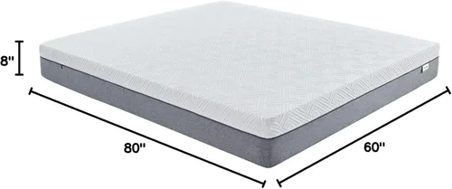 Vista 2 de Novilla Colchón de espuma viscoelástica de gel de 8 pulgadas tamaño Queen para aliviar la presión, apoyo mejorado y comodidad de felpa, cama Queen