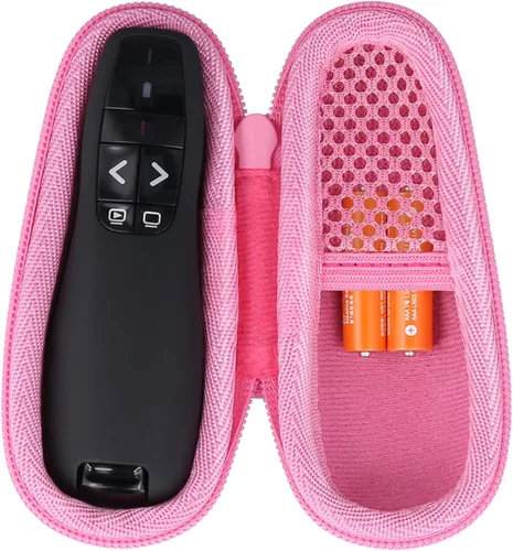 Vista 15 de co2CREA - Carcasa rígida para Logitech Spotlight 2/1 con mando a distancia, color negro Presenter Clicker Compatible, Travel Protective Storage