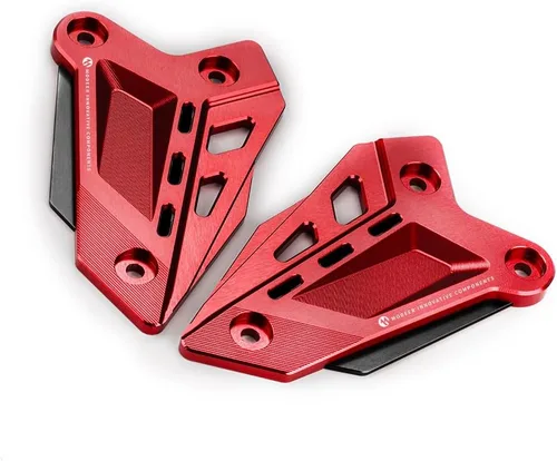 Vista 6 de Modeer Para Z900 2018-2023 Z900SE 2022-2023 Motocicleta CNC Reposapiés Protector de pedal Peg Heel Plates Protector Protector Z900 Z 900se Rojo-Negro