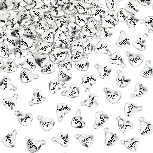 Vista 12 de MARFOREVER - 120 dijes de corazón para hacer joyas, amores de San Valentín