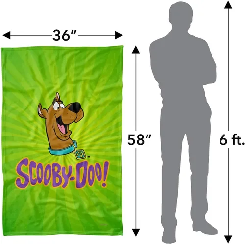 Vista 4 de LOGOVISION Scooby Doo Burst - Manta de forro polar de 36 x 58 pulgadas, explosión