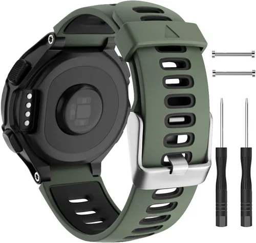 Vista 12 de ISABAKE Correa de reloj de repuesto para Garmin Forerunner 735XT/Approach S20 S5 S6 Correa de silicona suave con hebilla de metal compatible