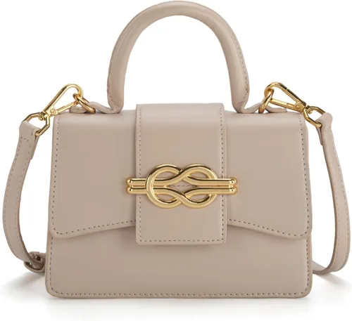 Vista 4 de Milan Chiva Monederos pequeños con asa superior para mujer, mini bolso cruzado, elegante bolso cuadrado
