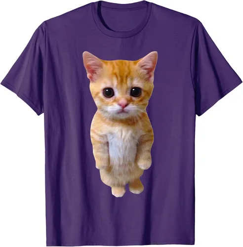 Vista 55 de El Gato Meme Sad Crying Cat Munchkin Kitty Meme Camiseta de moda Small Negro