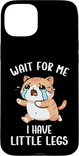 Vista 9 de Funny Short Legs Cat Meme Wait for Me, I Have Little Legs Case for iPhone 17