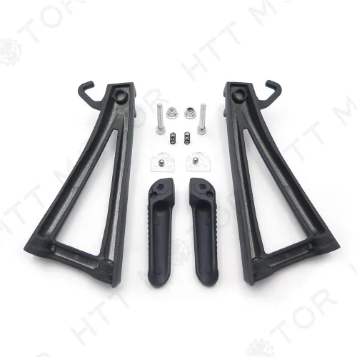 Vista 3 de XKMT- Estriberas para pie de pasajero trasero color negro compatible con Yzf R6 2006-2009 2010 2011 2012 [B00YWCC69K]