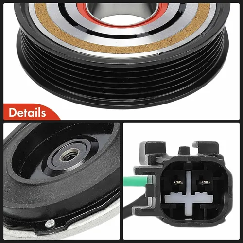 Vista 7 de A-Premium Kit de embrague de compresor de aire acondicionado compatible con Ford Edge 2019-2022 2.7L y Lincoln Nautilus 2019-2022 2.7L