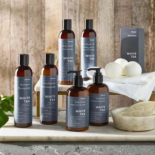 Vista 5 de Westin Champú de aloe de té blanco, champú lleno de vitaminas y antioxidantes para todo tipo de cabello, aroma a aloe de té blanco, 8 onzas